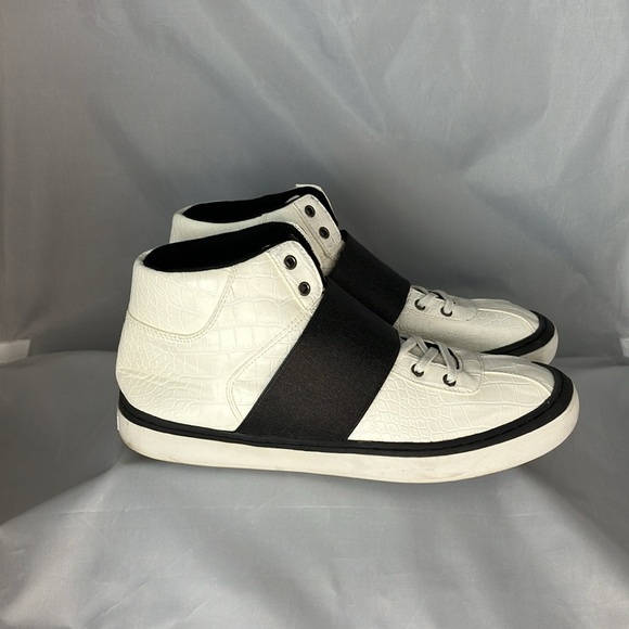 Guess white mens size 10 shoes crocodile print - Picture 4 of 8